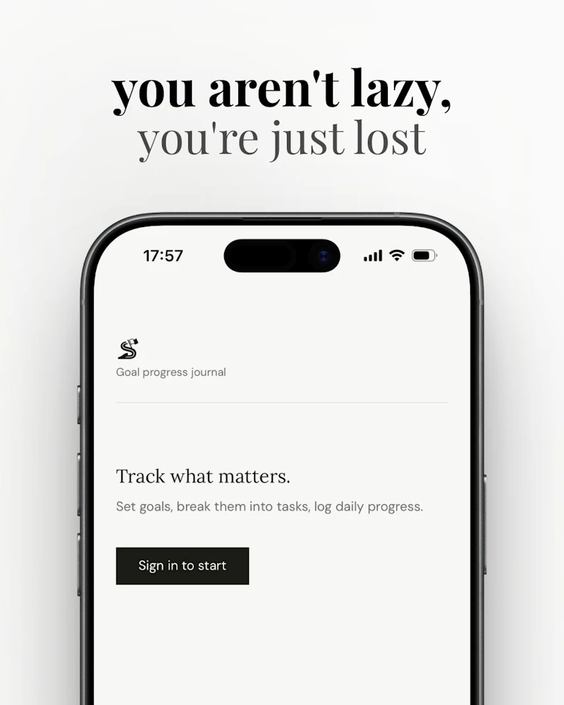 Stride — Goal Progress Journal screenshot 1