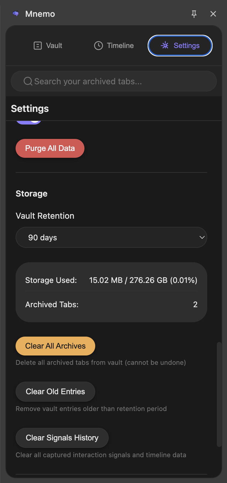 Mnemo - Screenshot 5 showing product features and functionality