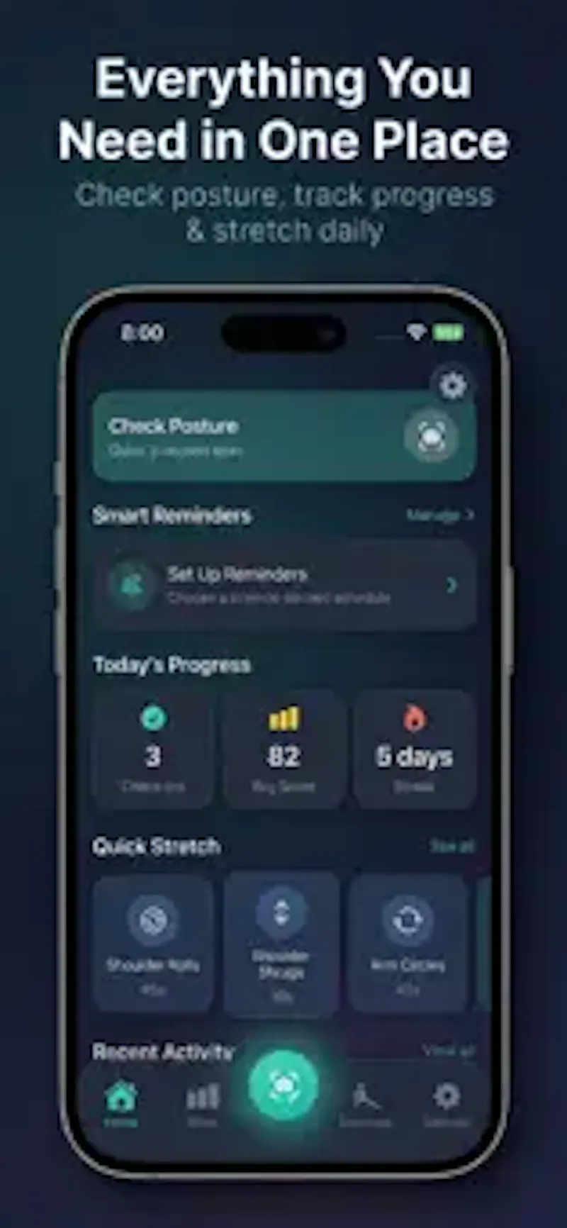 Posturly Posture Reminder App screenshot 1