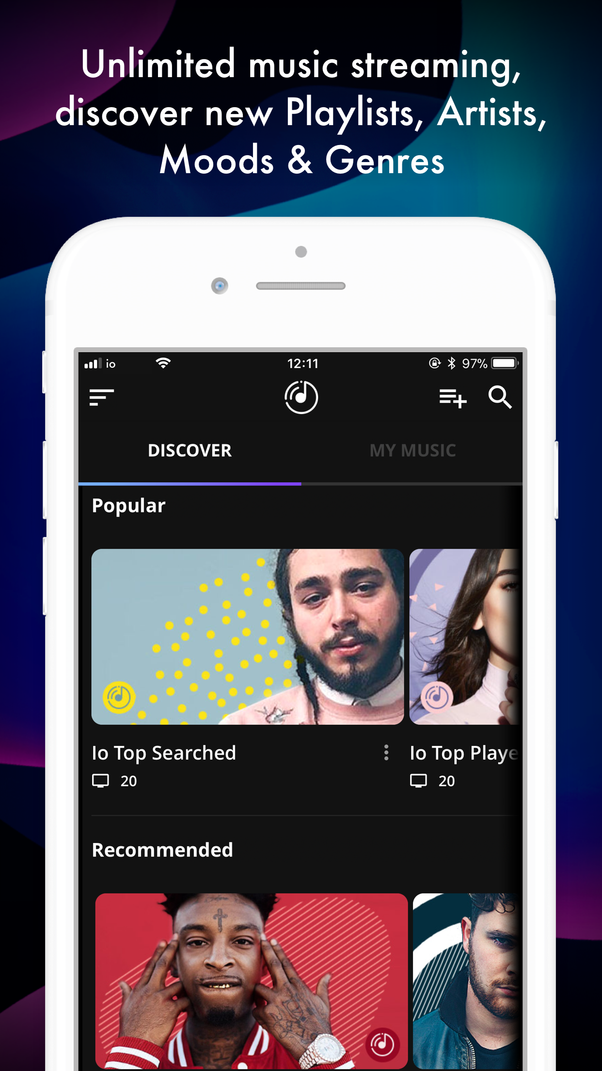 io Music: Unlimited Streaming gallery image