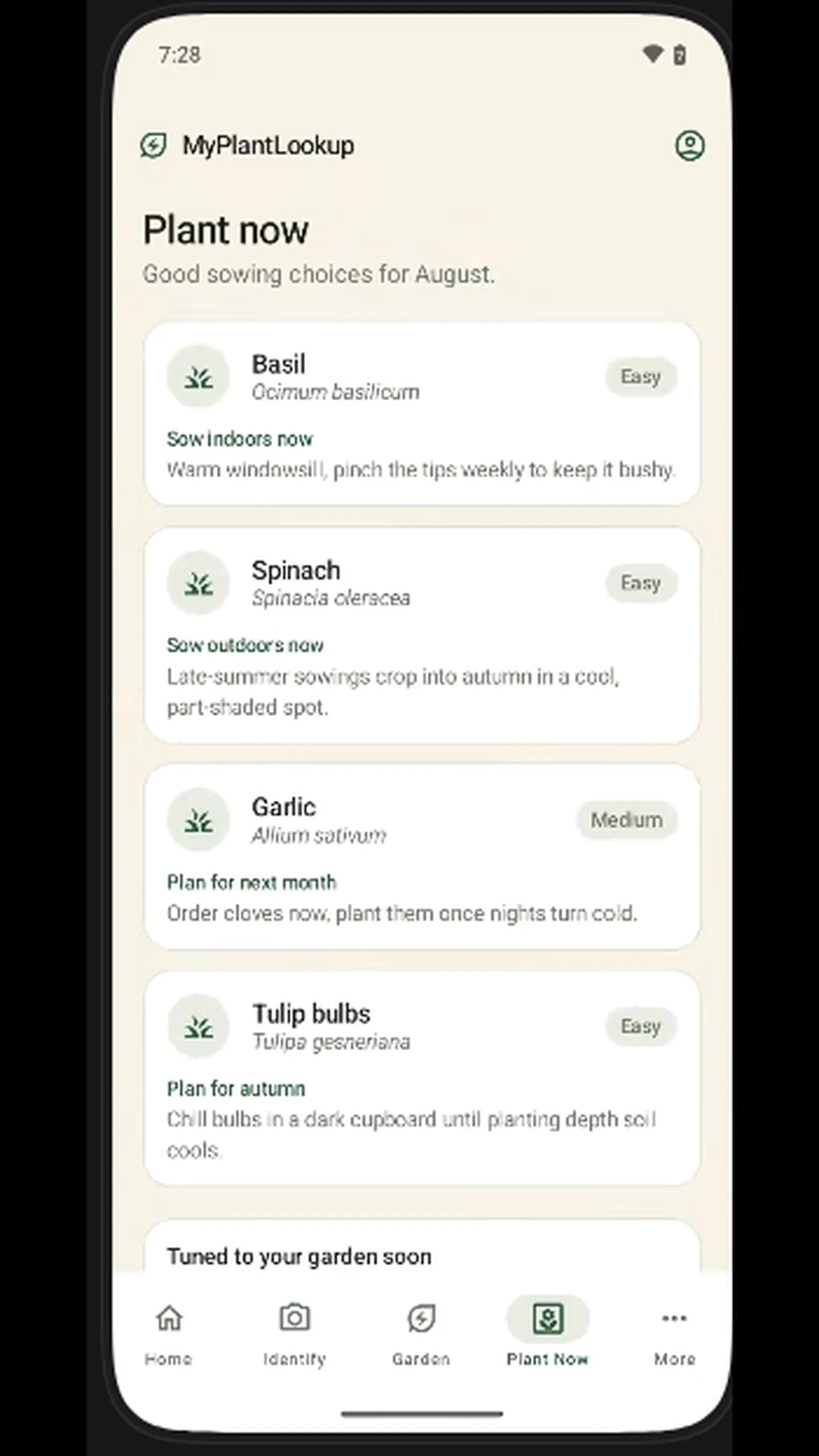 MyPlantLookup screenshot 2