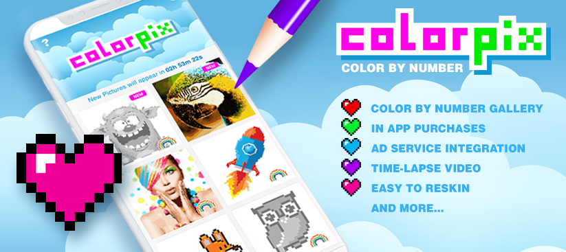 Colorpix Color By Number iOS Source code gallery image