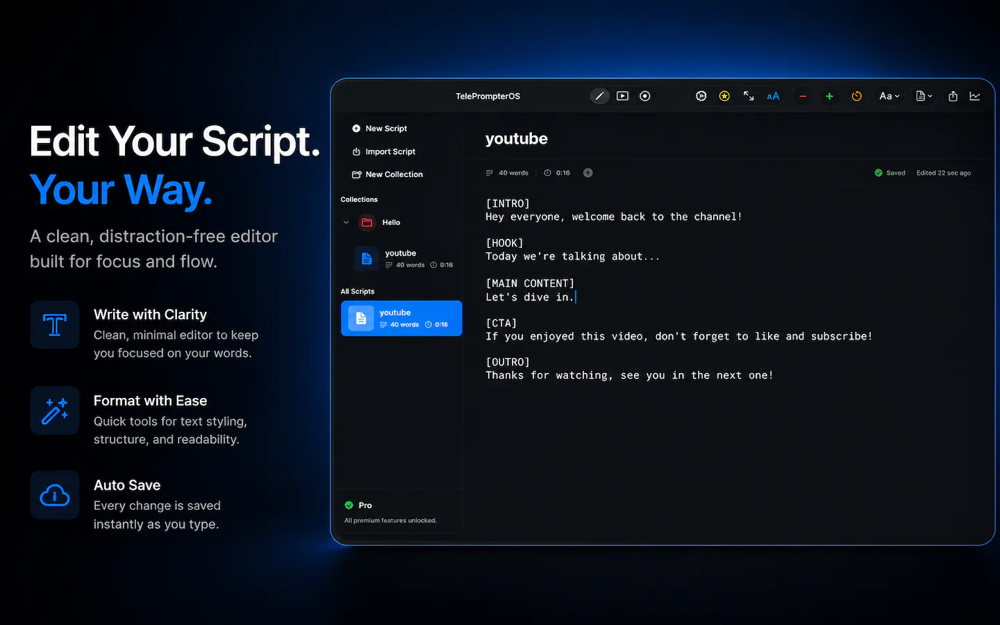 Teleprompter OS gallery image