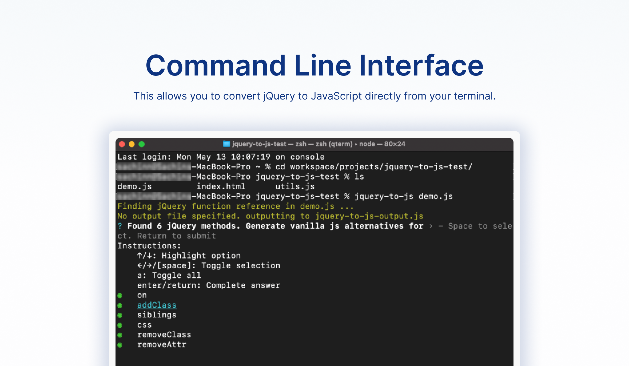 JQuery to JavaScript converter  gallery image
