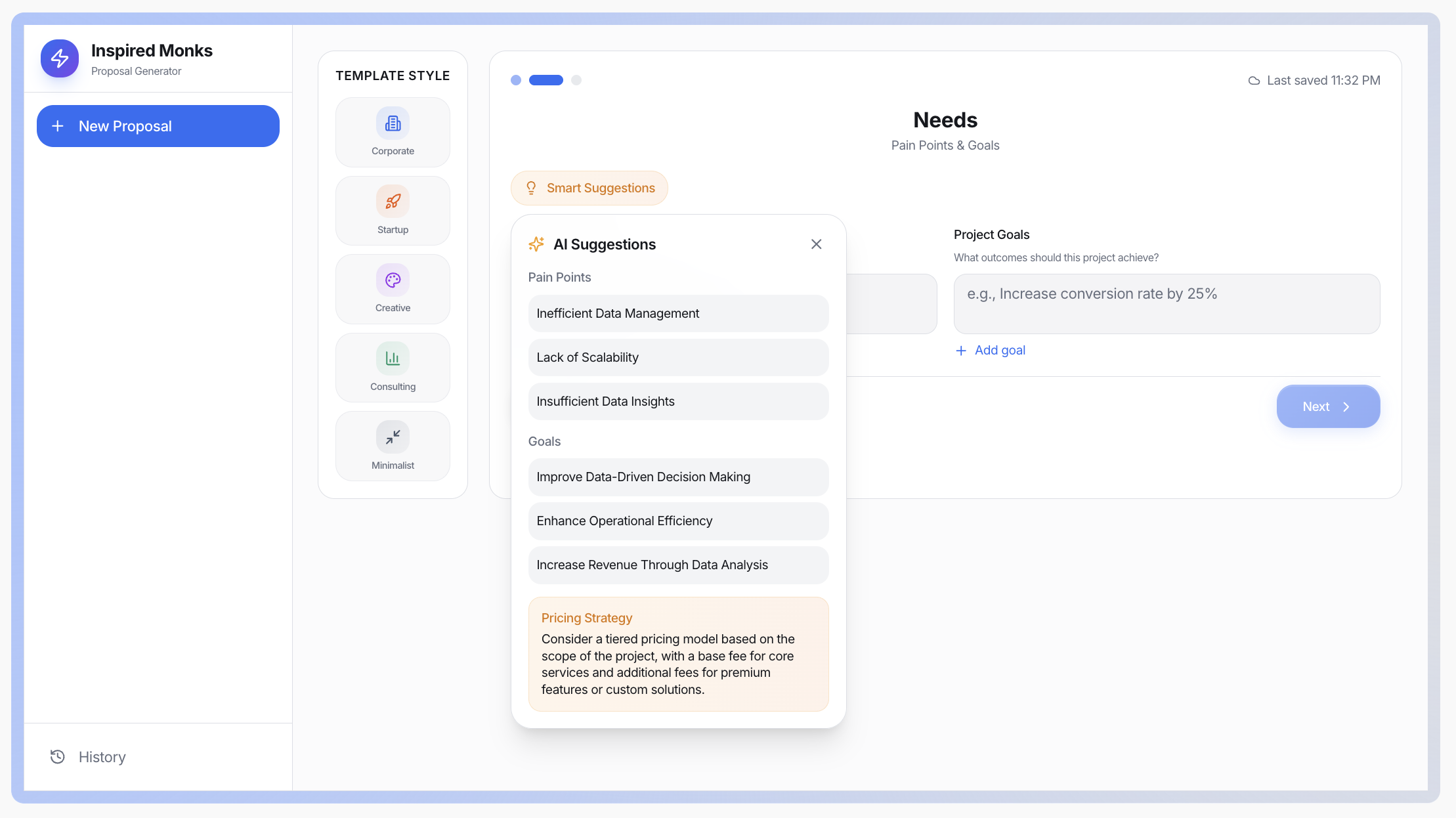 Free AI Proposal Generator gallery image