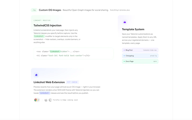 Linkshot — OG Images for Your Website screenshot 2