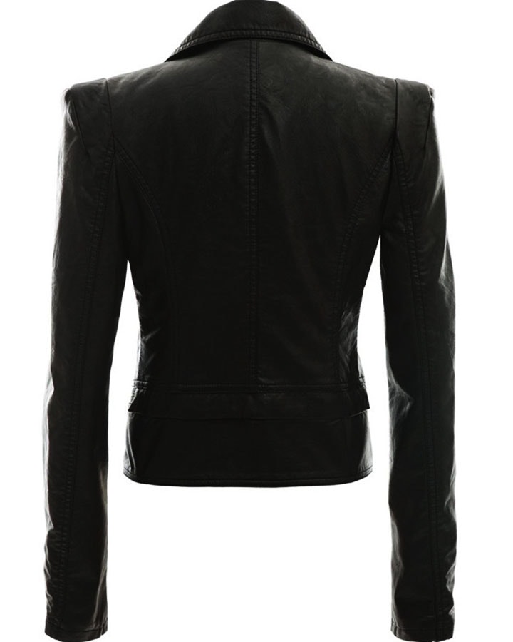 Captain Marvel Biker Leather Jacket gallery image