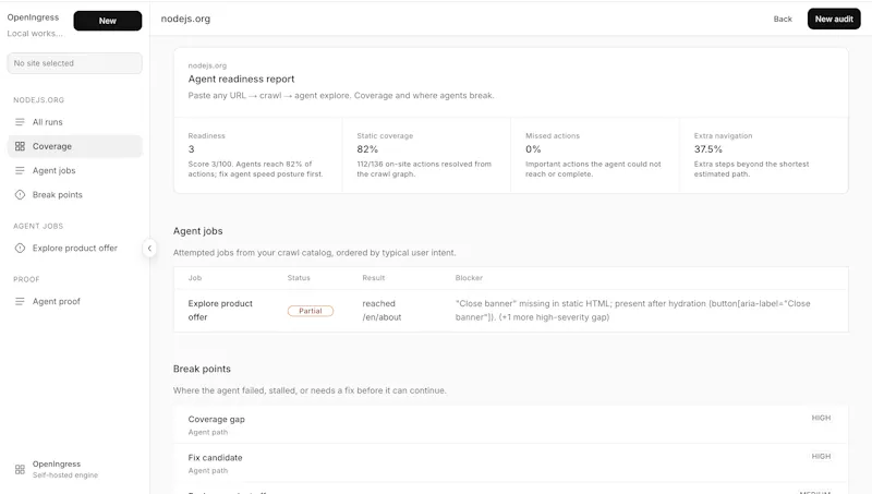OpenIngress screenshot 1