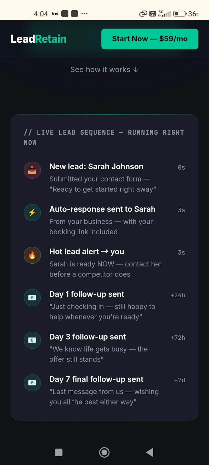 LeadRetain screenshot 3