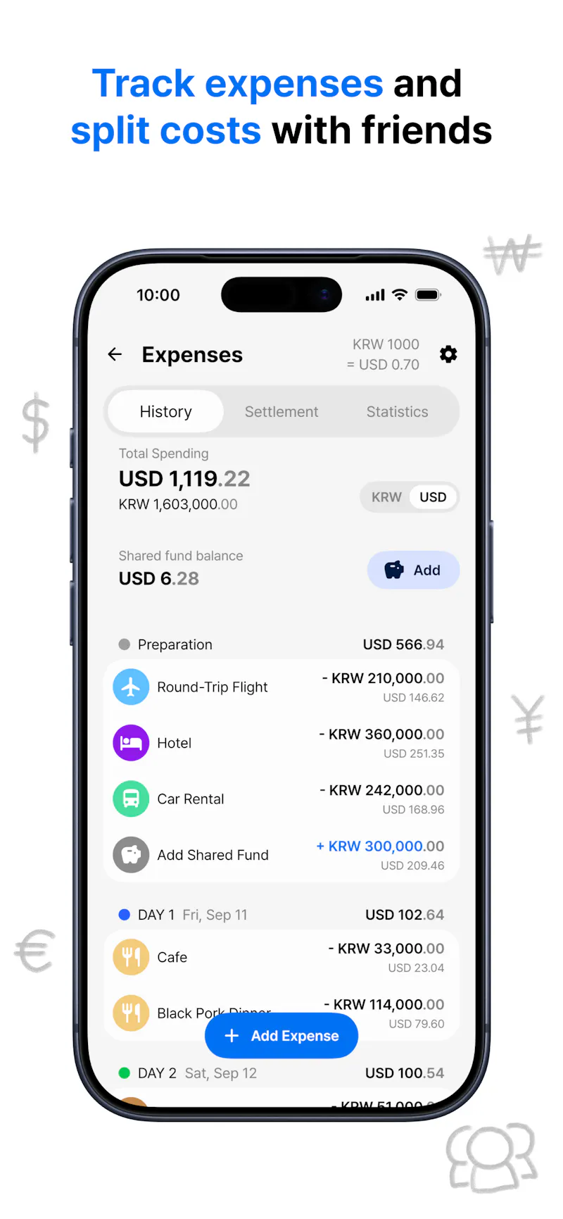 Somewhere: Trip & Expense Planner screenshot 4