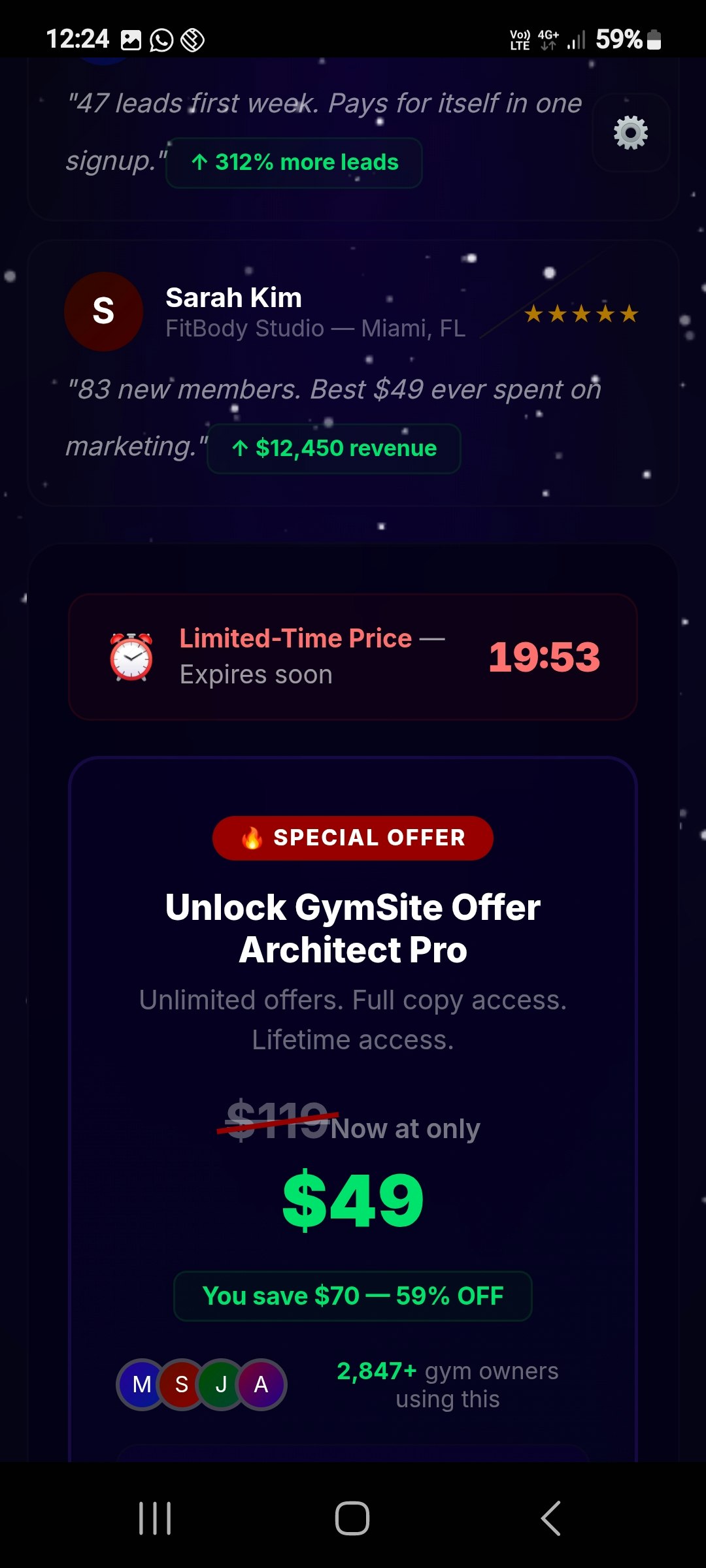 GymSite Offer Architect gallery image