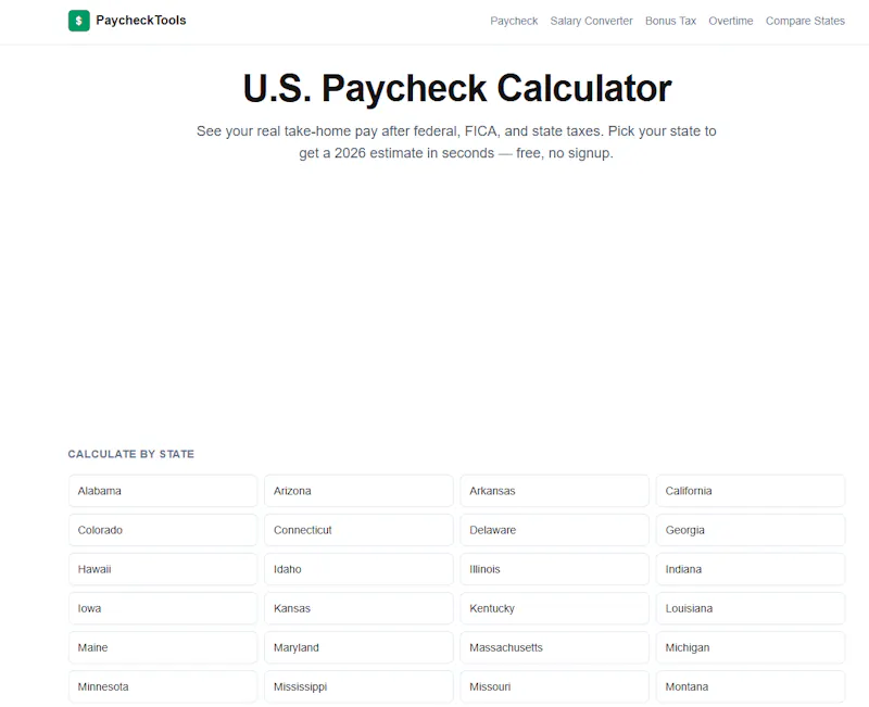 PaycheckTools screenshot 2
