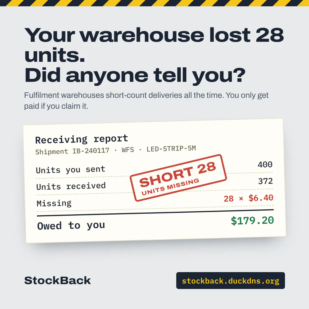 Get paid for lost warehouse stock