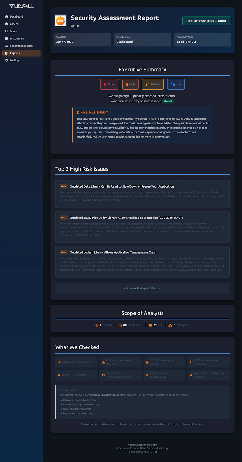 VulWall screenshot 3