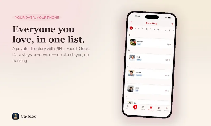CakeLog: Birthday Album screenshot 5