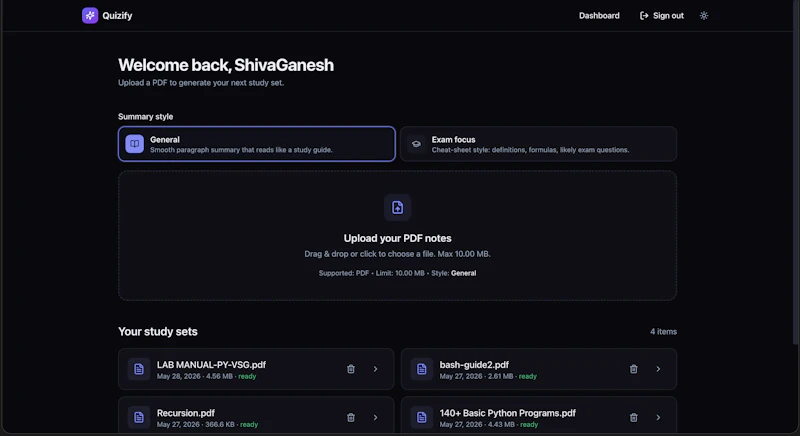 Sign up — Quizify screenshot 2