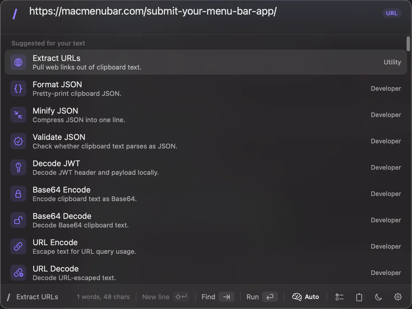 Slashbar 截图 2