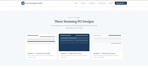 Free Purchase Order gallery image