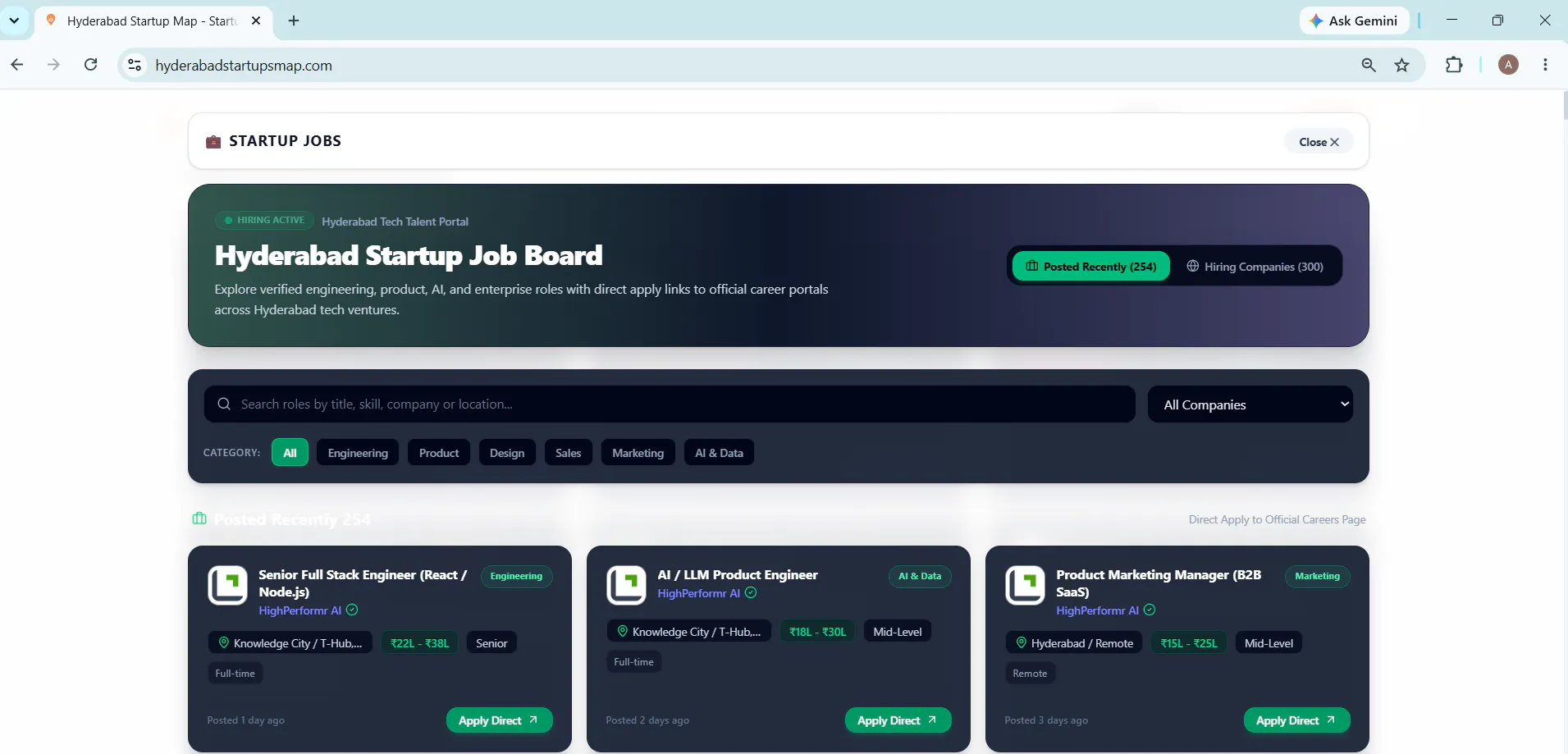 Hyderabad Startups Map gallery image
