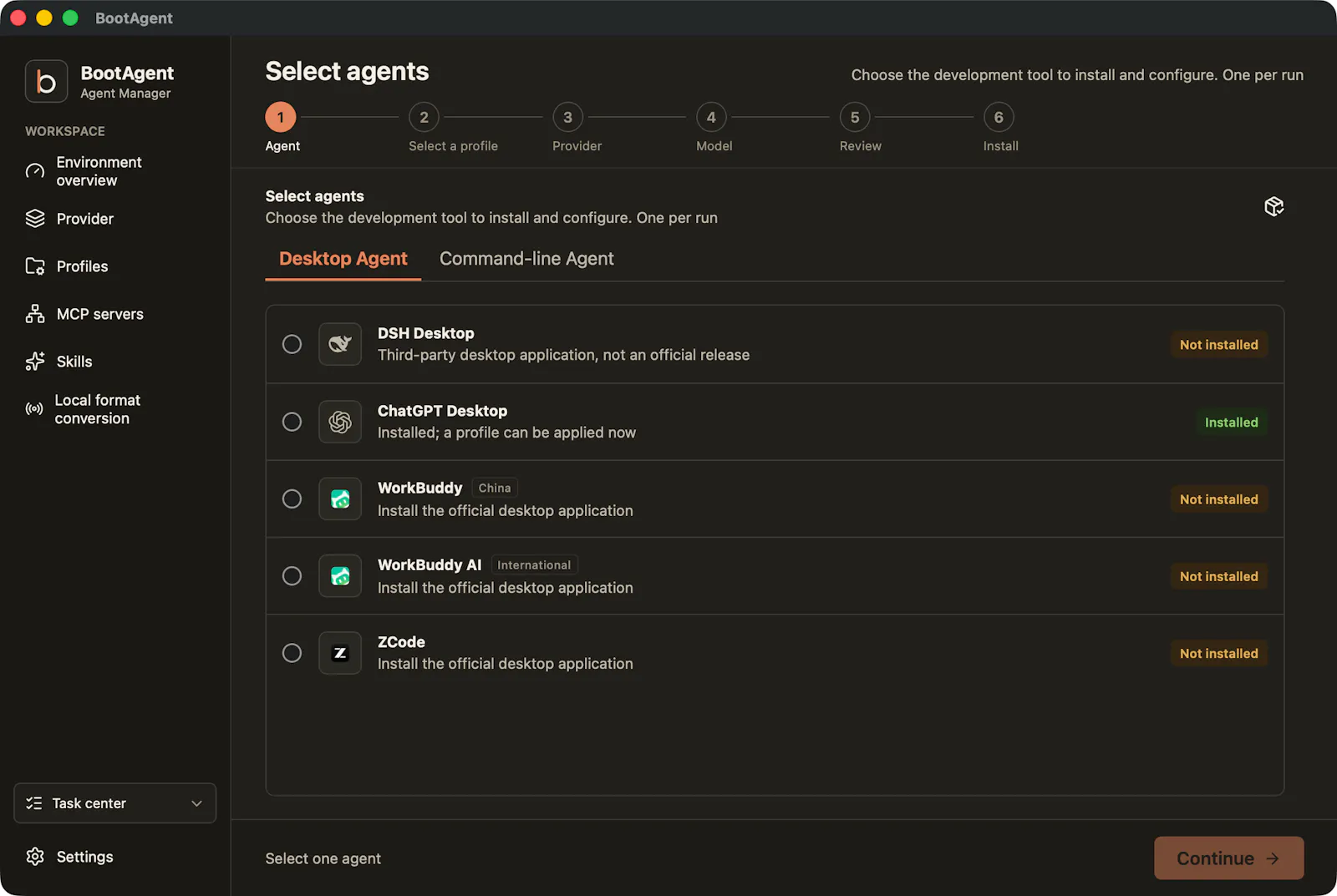 BootAgent screenshot 2