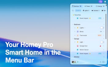 HomeBar for Homey Pro gallery image