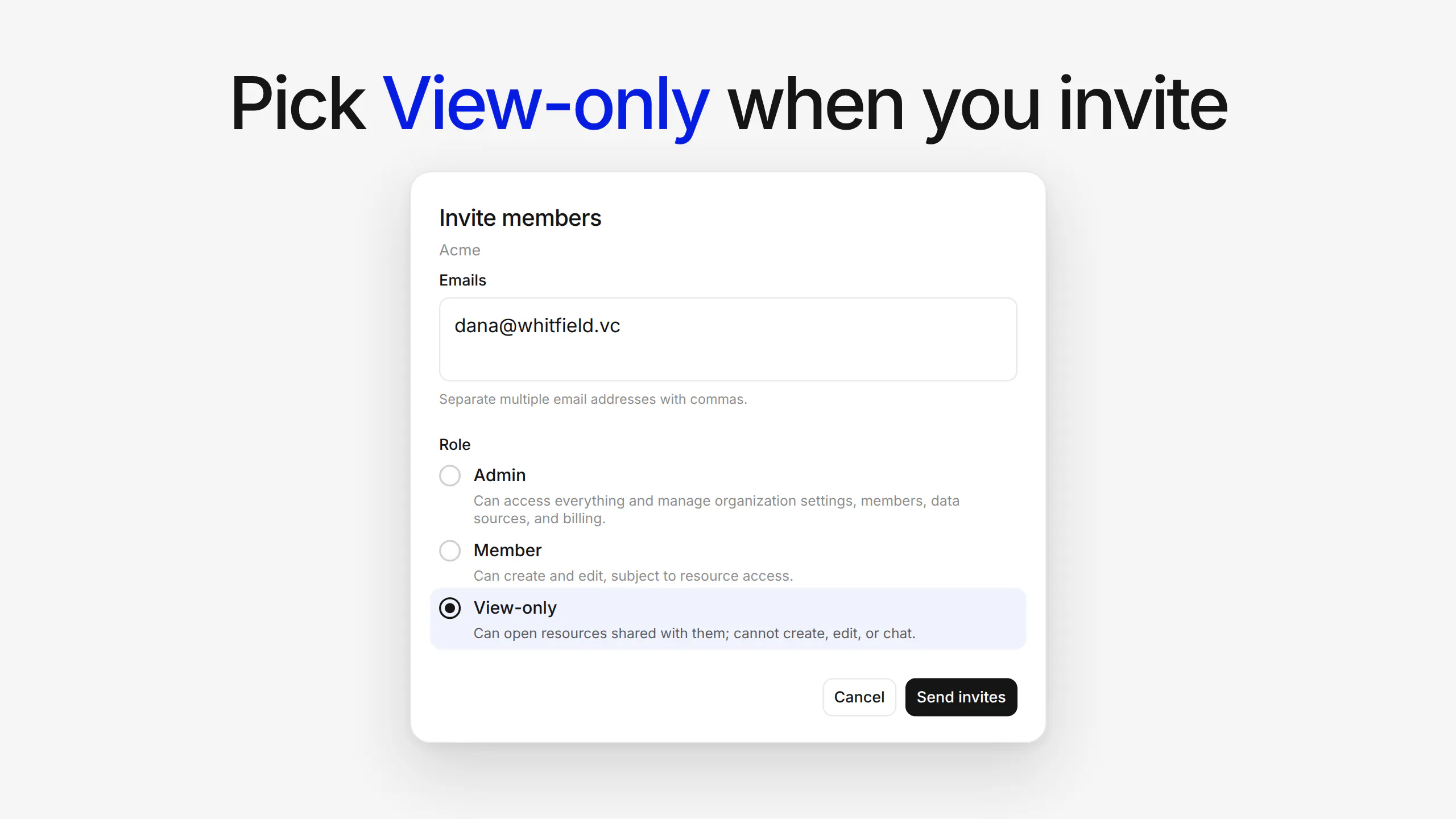 Basedash View-only members screenshot 4