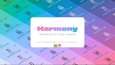 Paleta de cores Harmony UI: Uma coleção de cores acessíveis e poderosas.