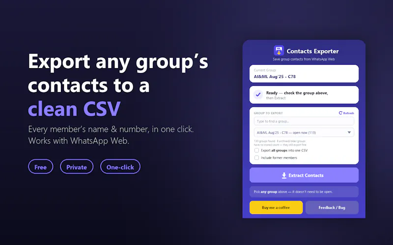 Group Contacts Exporter screenshot 3