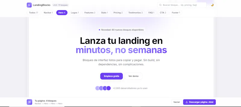 LandingBlocks screenshot 6