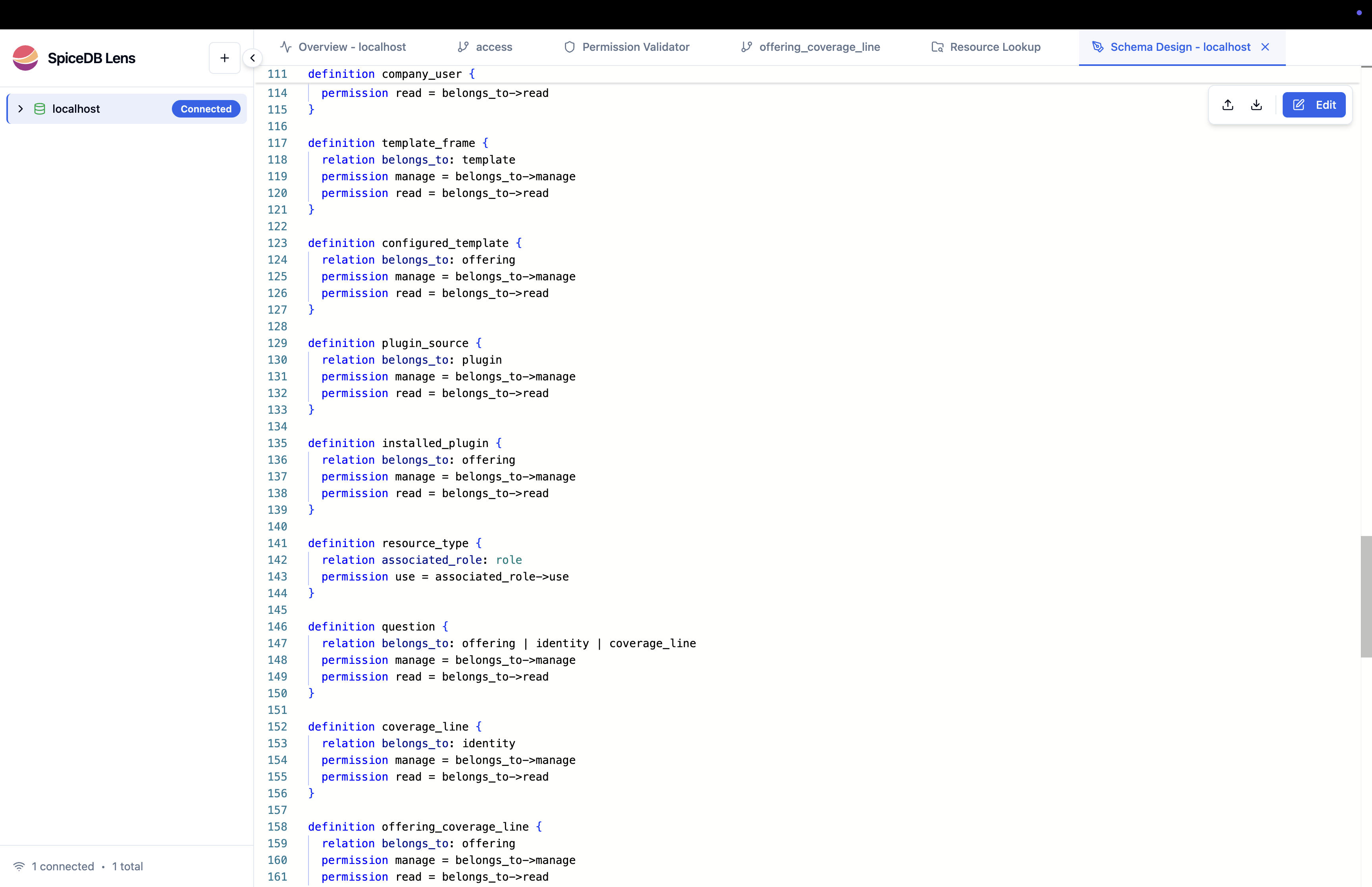 SpiceDBLens - Screenshot 4 showing product features and functionality