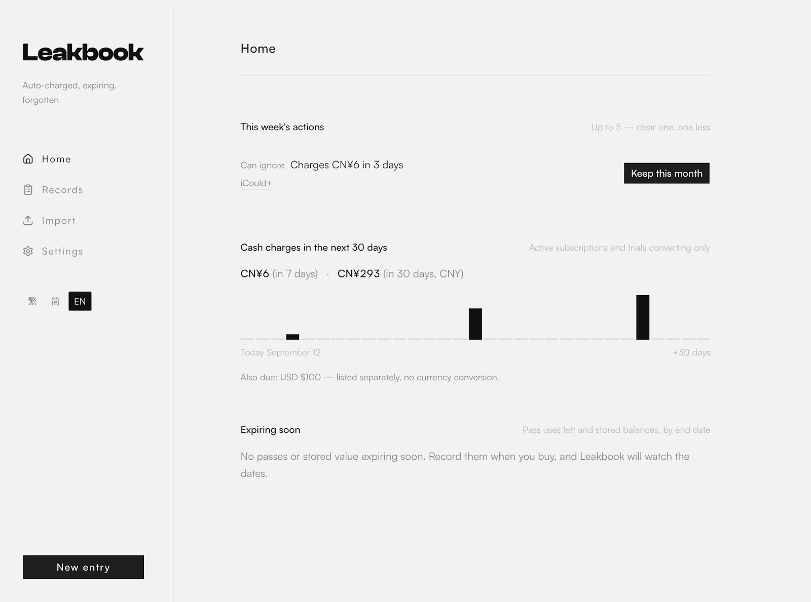 Leakbook screenshot 1
