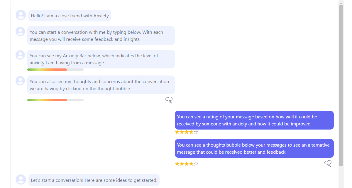 startuptile Anxiety Simulator-Simulate messaging a friend with anxiety and get feedback
