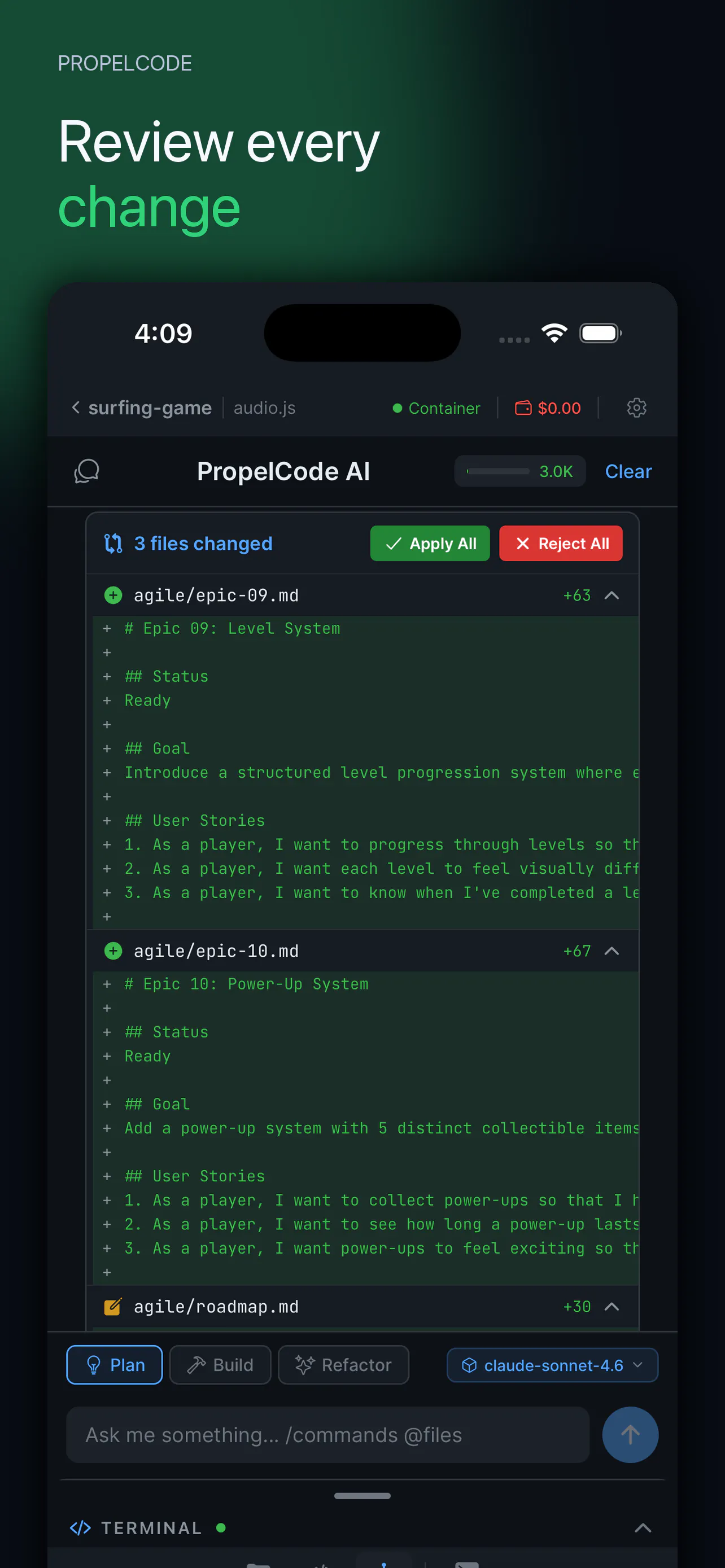 PropelCode: Your IDE, In Your Pocket gallery image