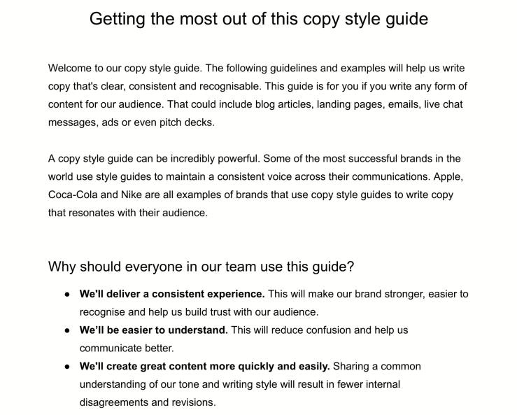 CopyStyleGuide.com - Create a copy style guide for your startup in minutes media 4