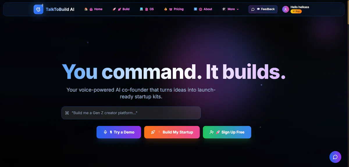 TalktoBuild AI