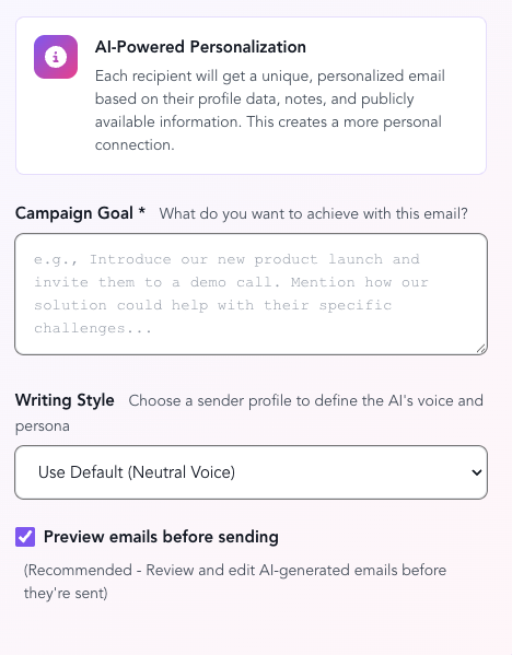 ResonantMail - Screenshot 2 showing product features and functionality