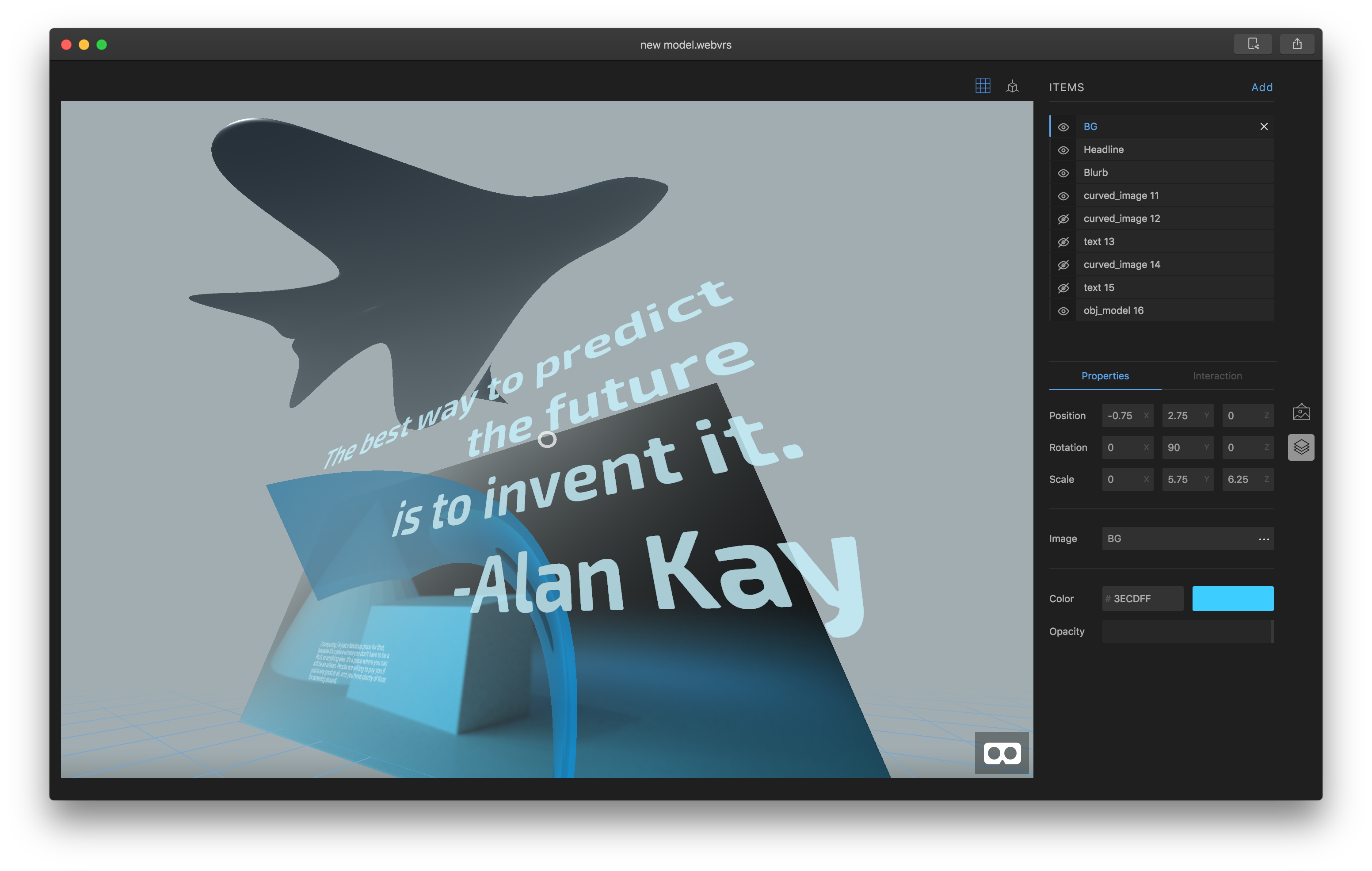 WebVR Studio gallery image