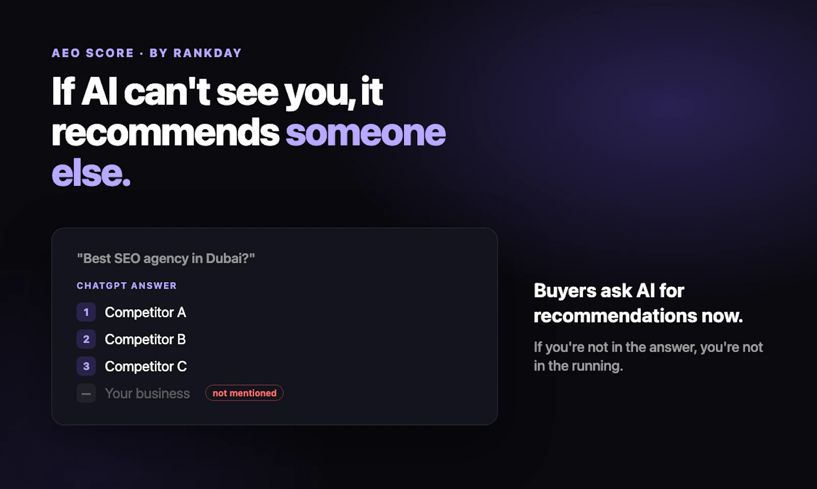 AEO Score screenshot 2