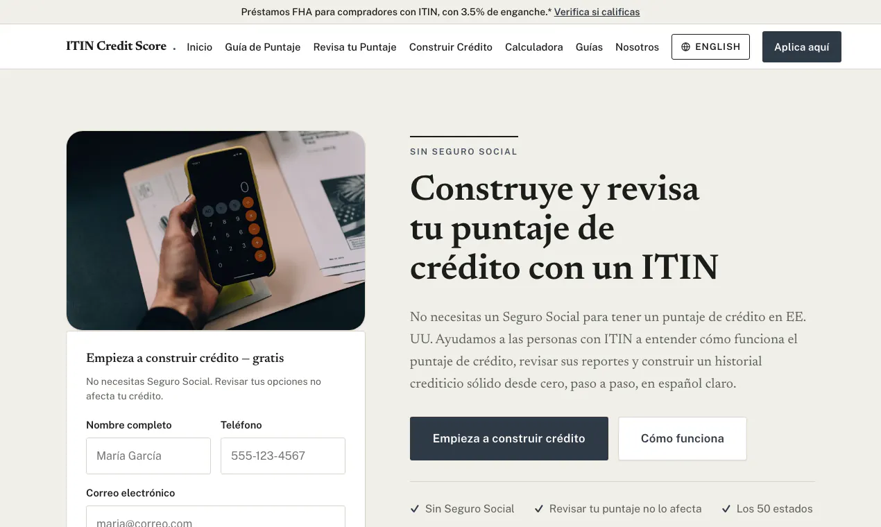 ITIN Credit Score gallery image