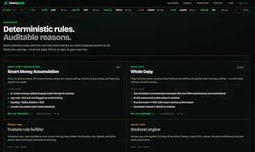 On-Chain Quant Strategies, Delivered gallery image