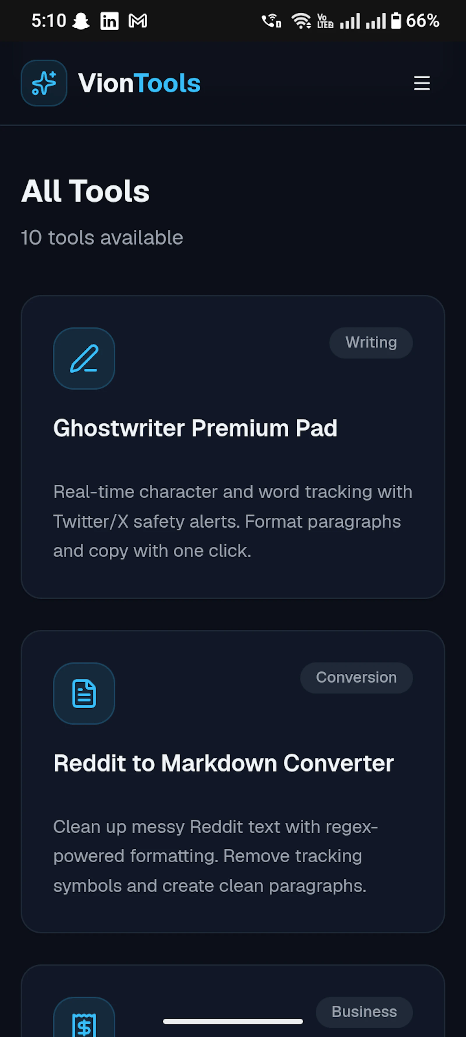 VionTools screenshot 2