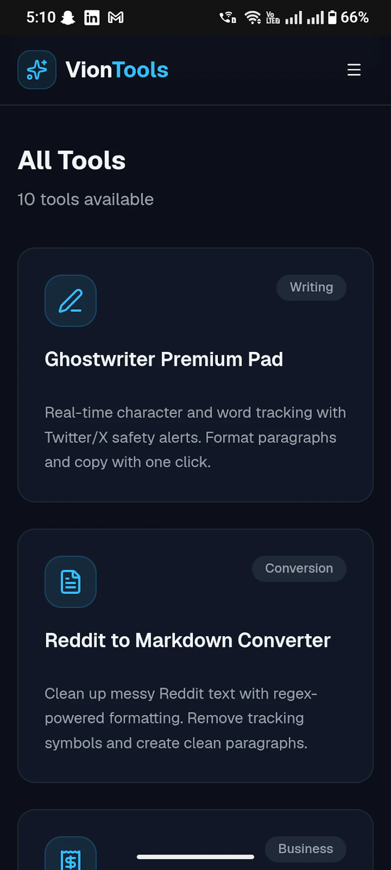 VionTools screenshot 2