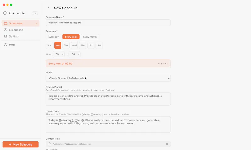 AI Scheduler screenshot 2
