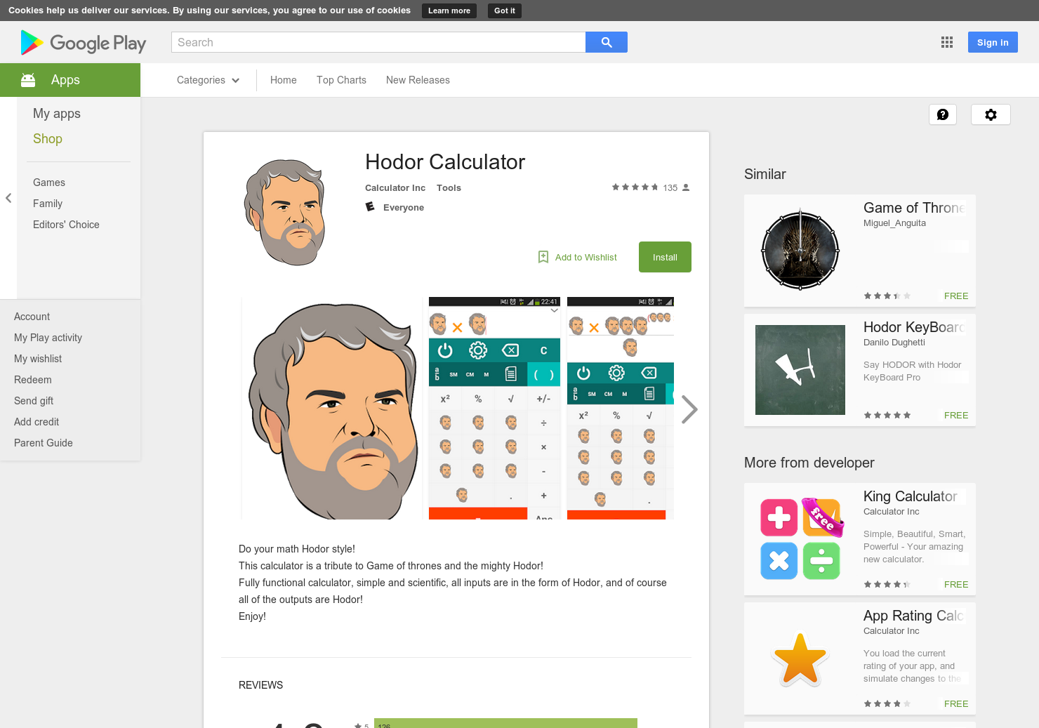 Hodor Calculator