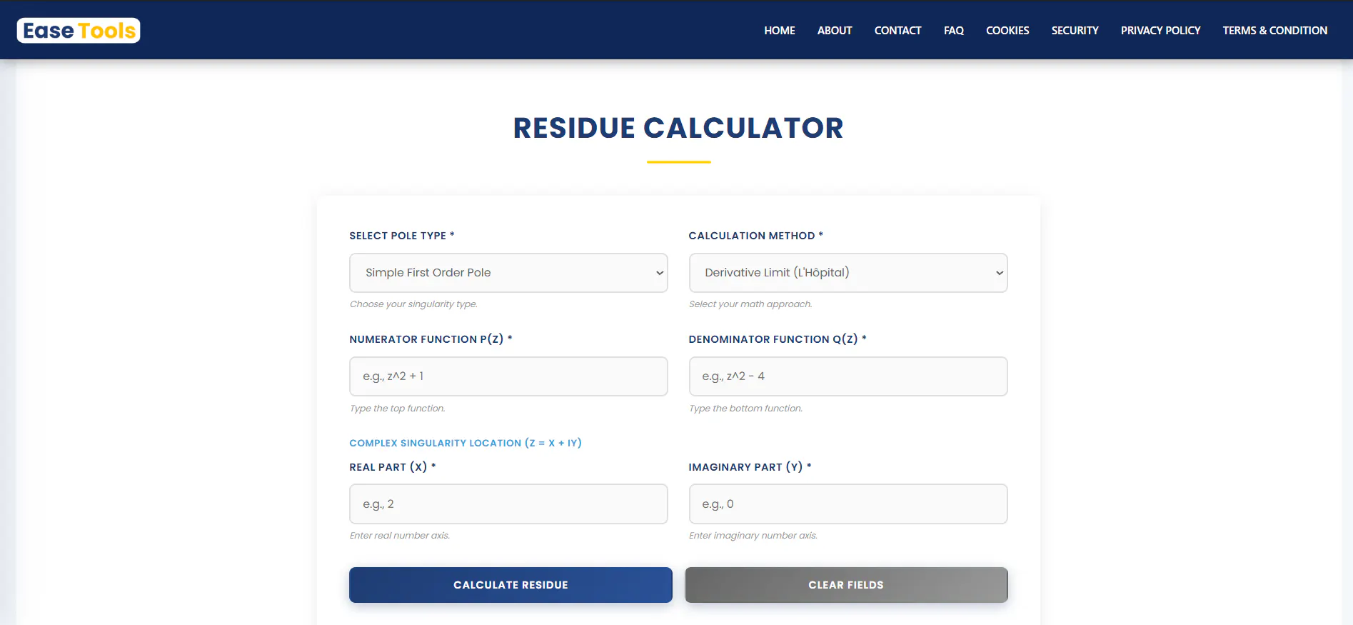 Residue Calculator  gallery image