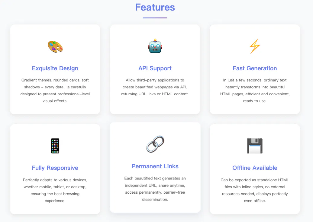 GoodPage — Text to Beautiful Page gallery image