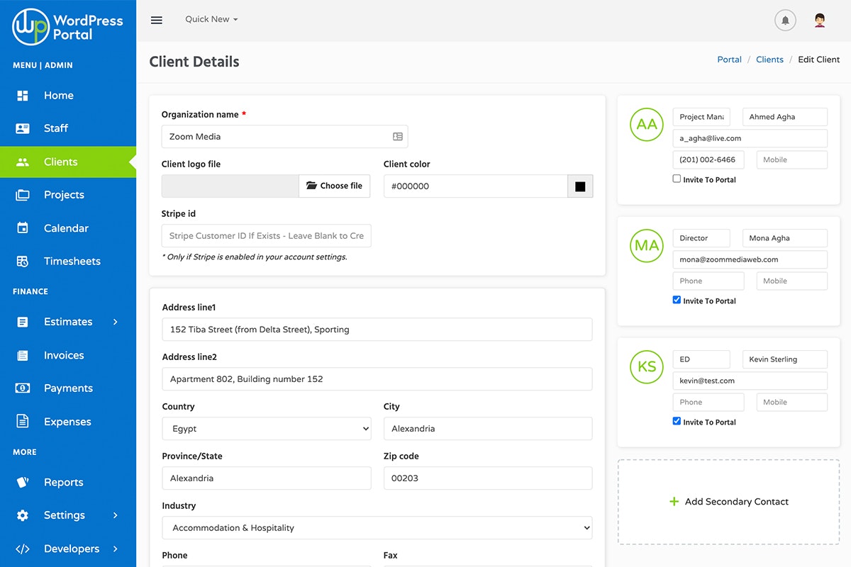 WordPress Portal gallery image