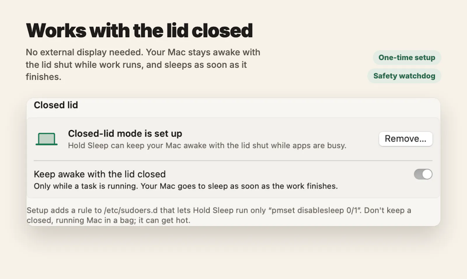 Hold Sleep screenshot 5