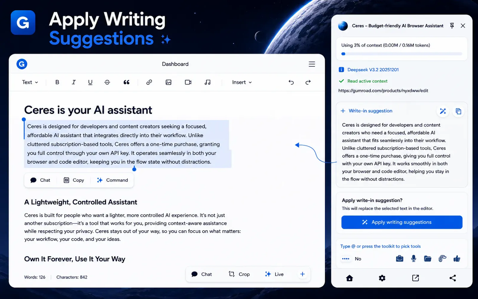 Ceres: On-Device AI Browser Assistant screenshot 3