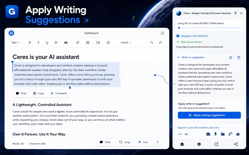 Ceres: On-Device AI Browser Assistant screenshot 3